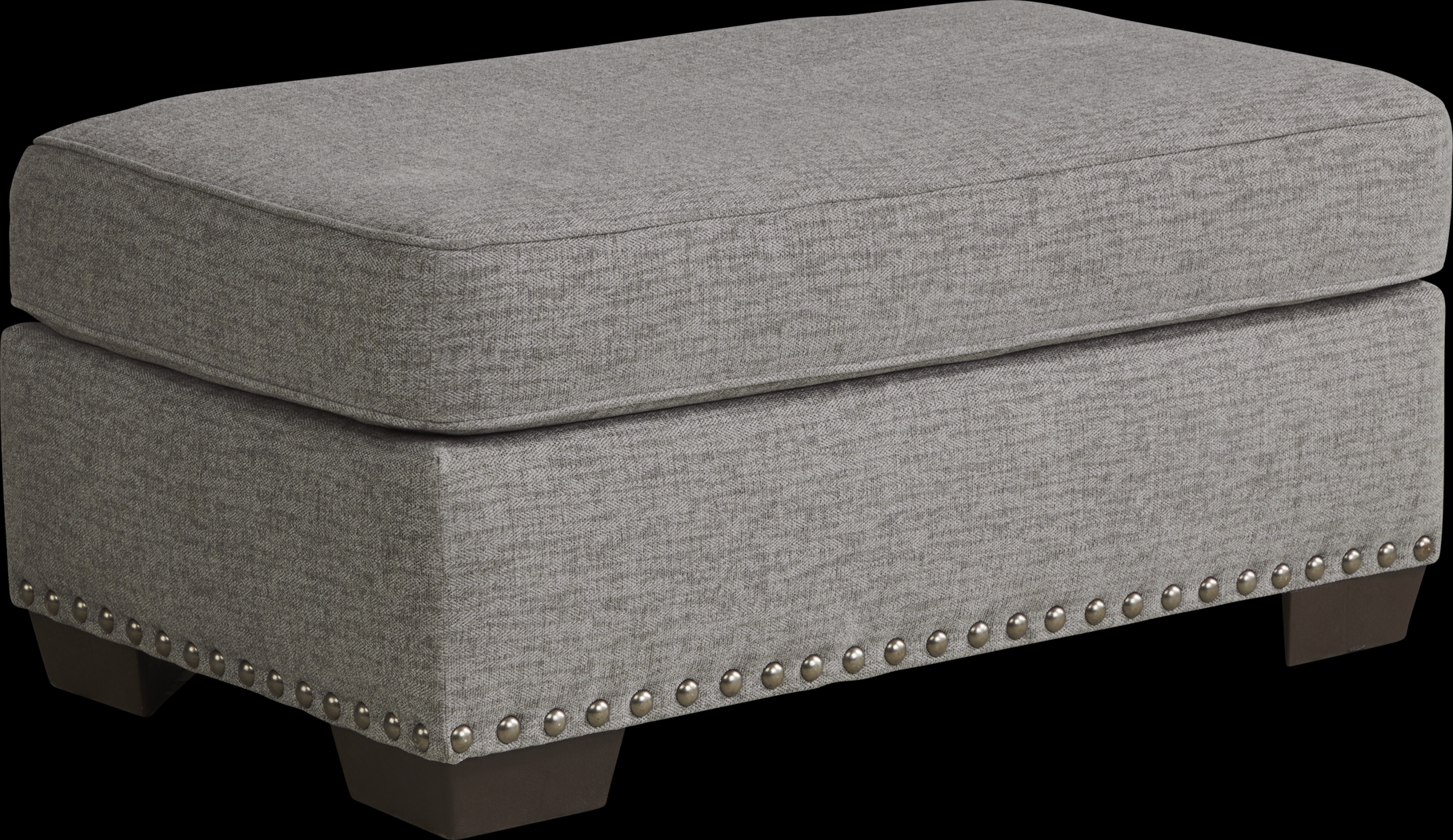 Winsborough Gray Ottoman - Thumbnail - Image 2