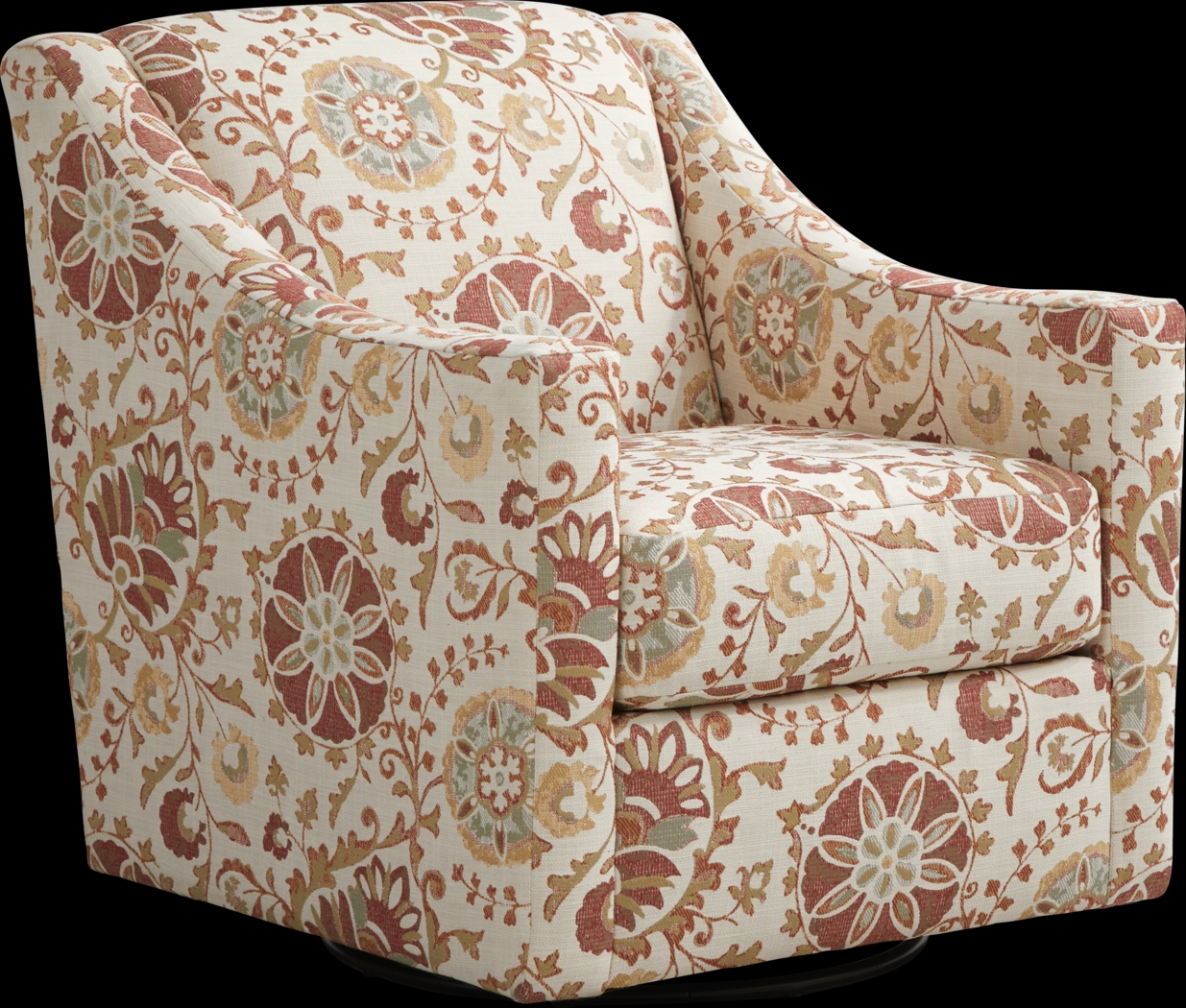 Winsborough Rust Accent Swivel Chair - Thumbnail - Image 1