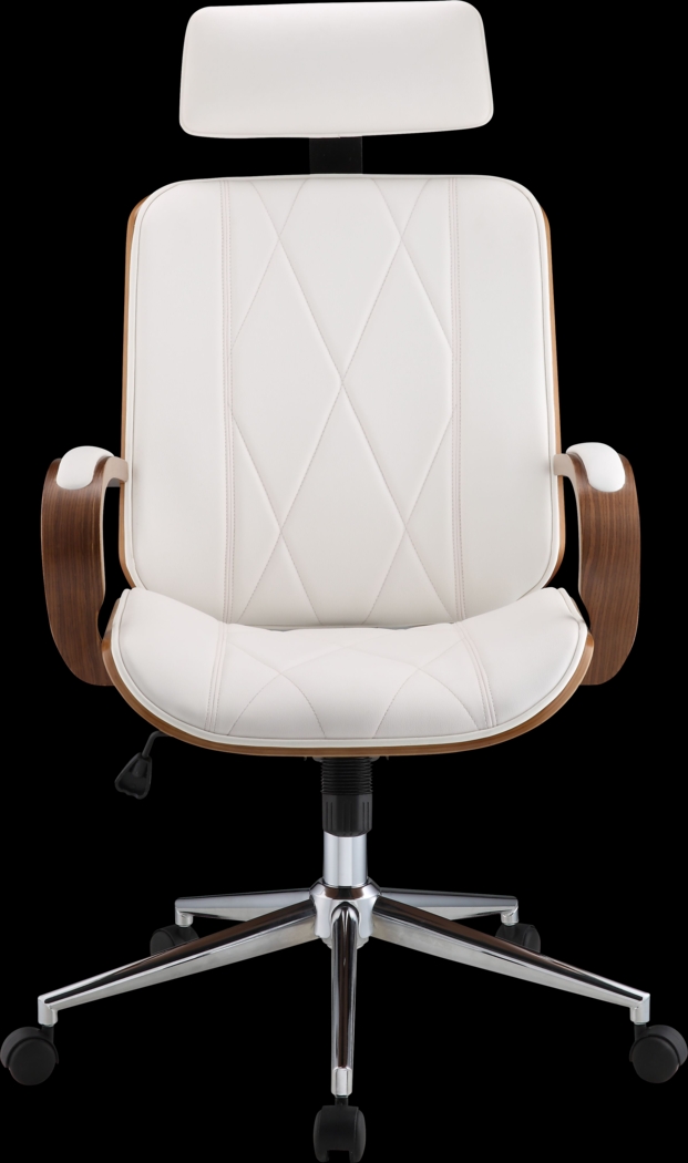Winship White Swivel Desk Chair - Thumbnail - Image 2