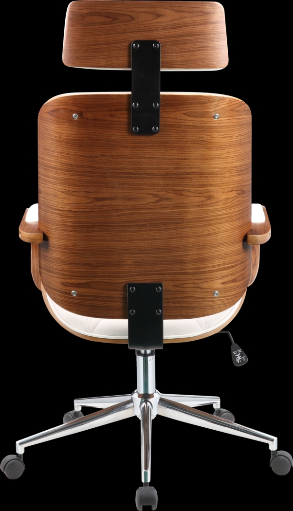 Winship White Swivel Desk Chair - Thumbnail - Image 4