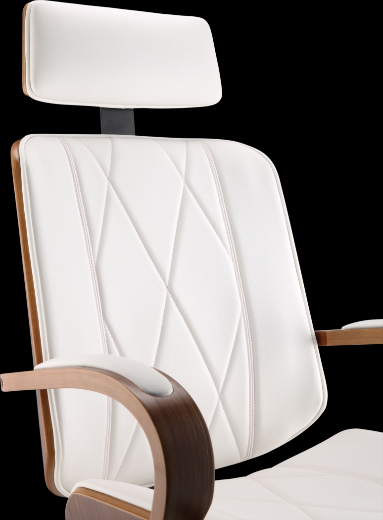 Winship White Swivel Desk Chair - Thumbnail - Image 5