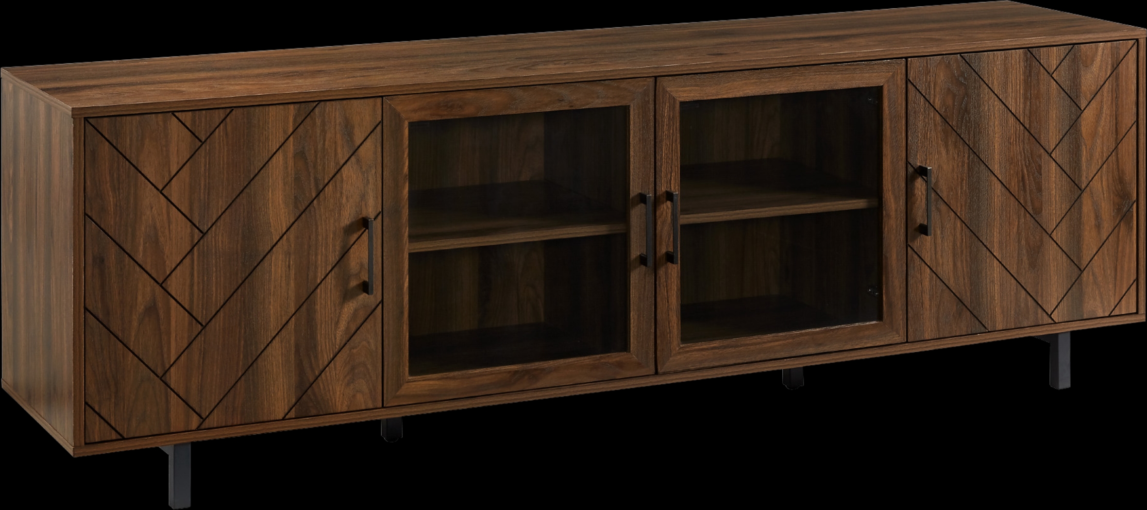 Winsland Walnut 70 in. Console - Thumbnail - Image 1