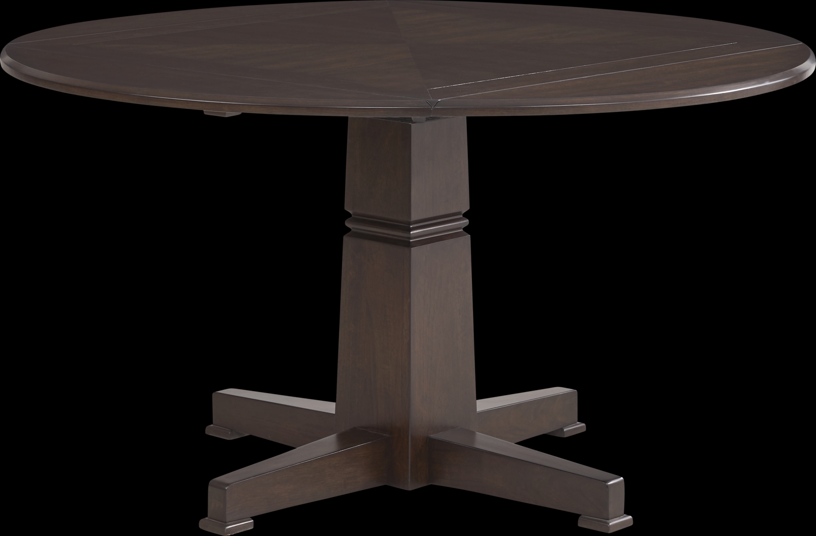 Winslow Brown Cherry Finish Round Dining Table - Thumbnail - Image 1