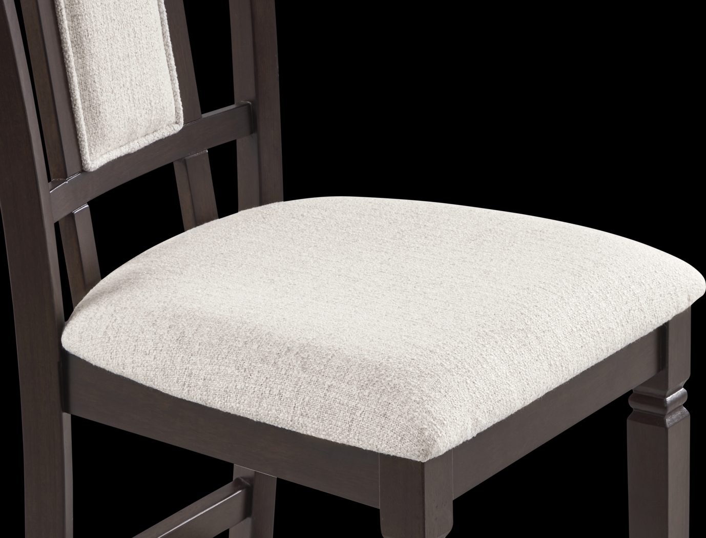 Winslow Brown Cherry Finish 5 Pc Square Counter Height Dining Room with Upholstered Stools - Thumbnail - Image 5