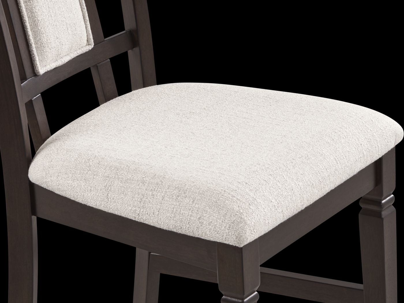 Winslow Brown Cherry Finish Upholstered Side Chair - Thumbnail - Image 3