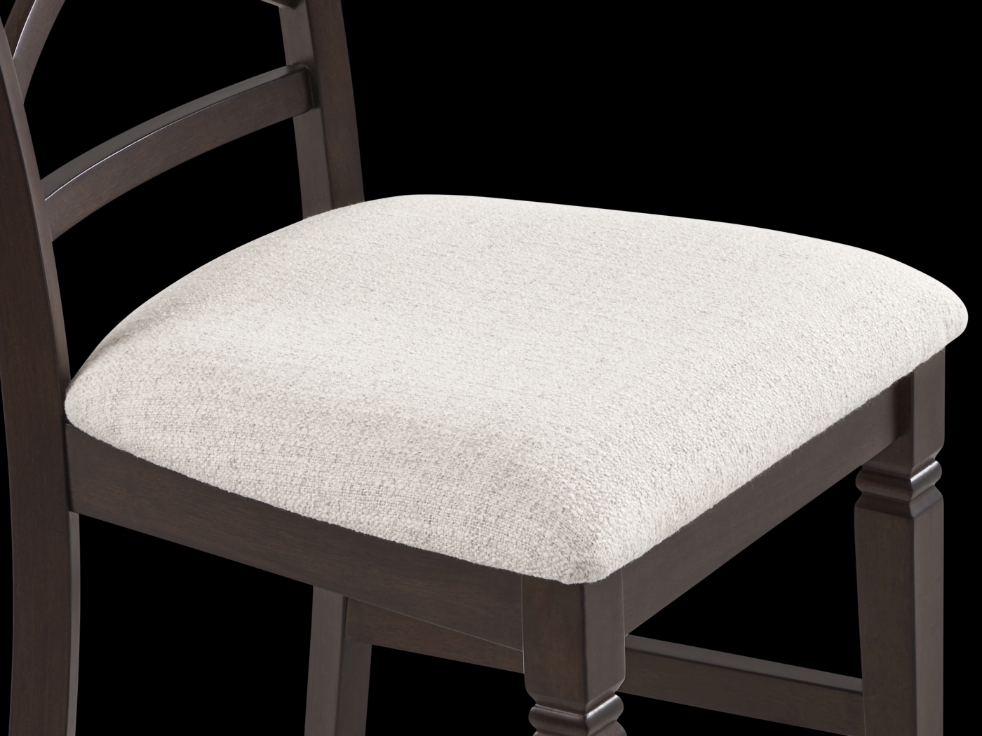 Winslow Brown Cherry Finish 5 Pc Rectangle Dining Room with X-Back Chairs - Thumbnail - Image 6