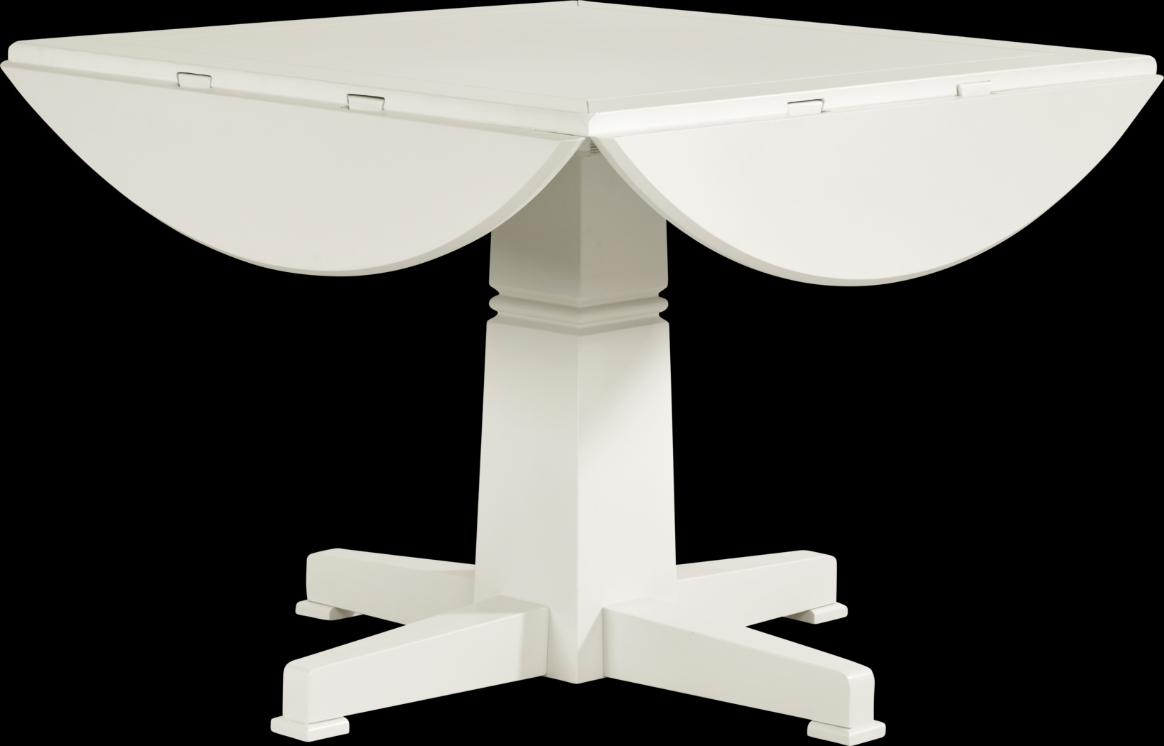 Winslow White 5 Pc Round Dining Room with Upholstered Chairs - Thumbnail - Image 3