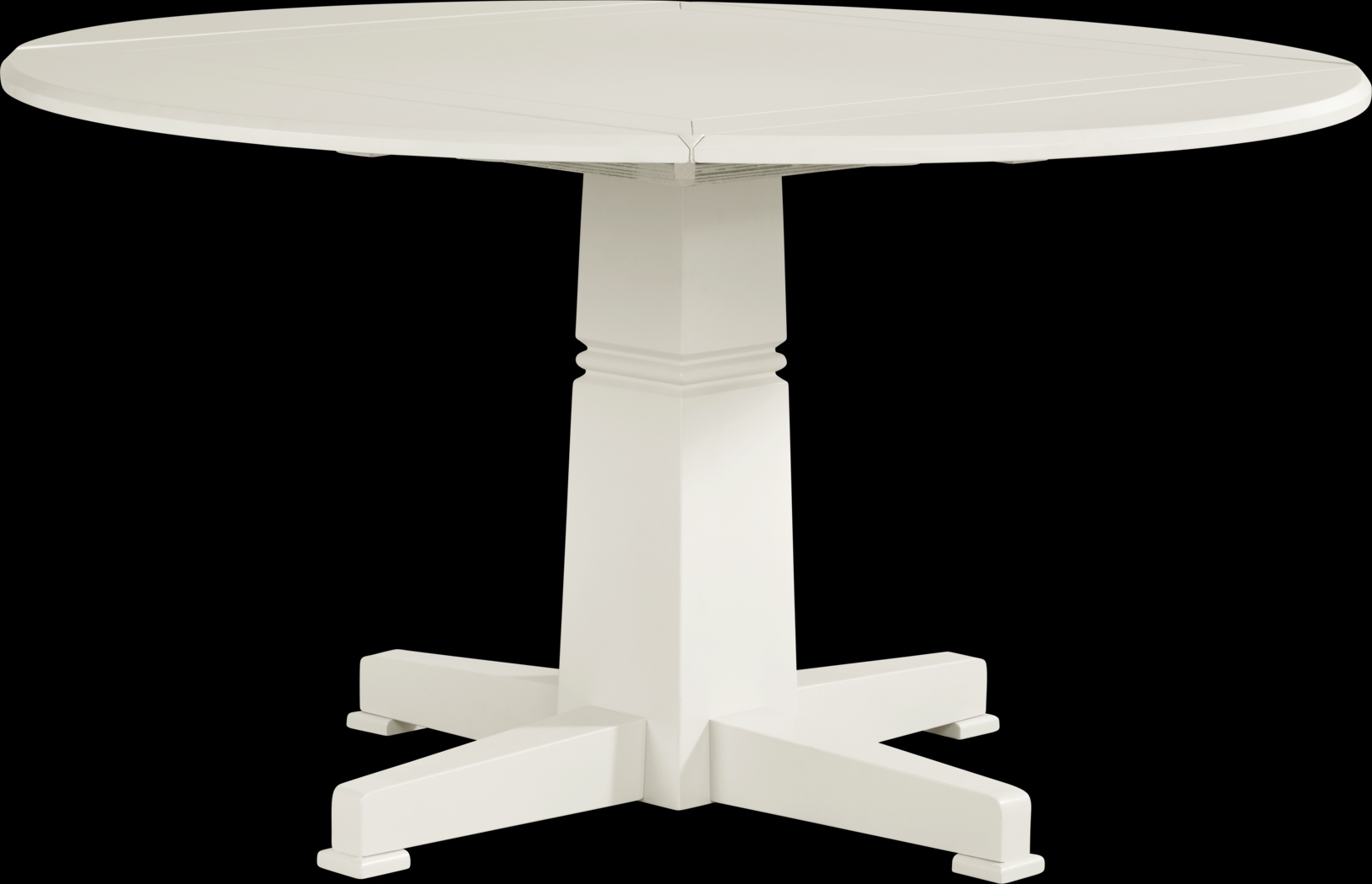 Winslow White 5 Pc Round Dining Room with Upholstered Chairs - Thumbnail - Image 2