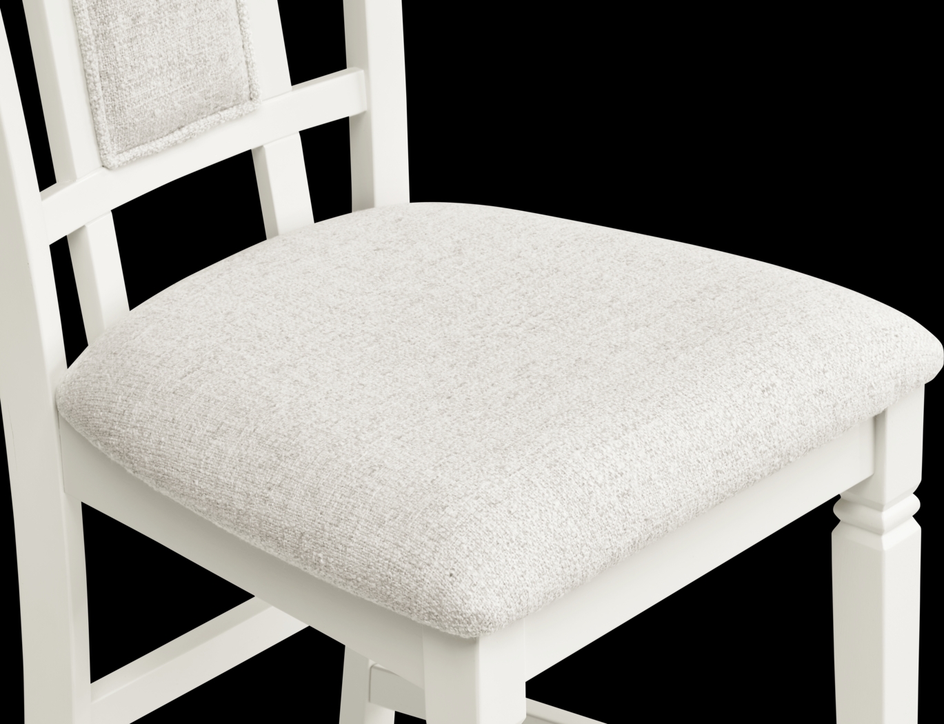 Winslow White Upholstered Counter Height Stool - Thumbnail - Image 4