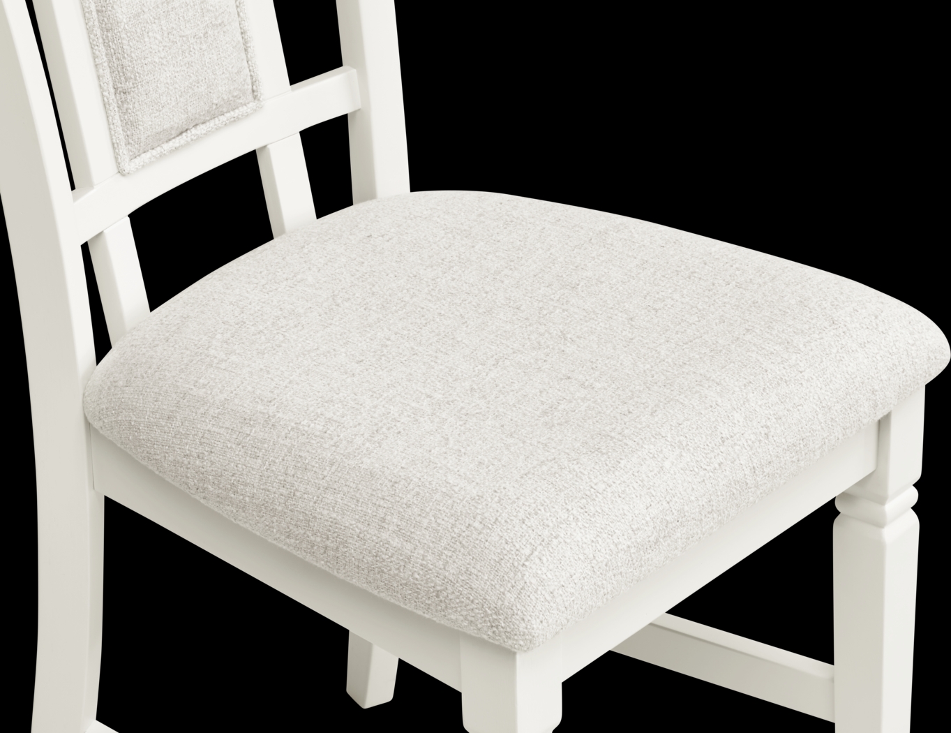 Winslow White 5 Pc Rectangle Dining Room with Upholstered Chairs - Thumbnail - Image 9