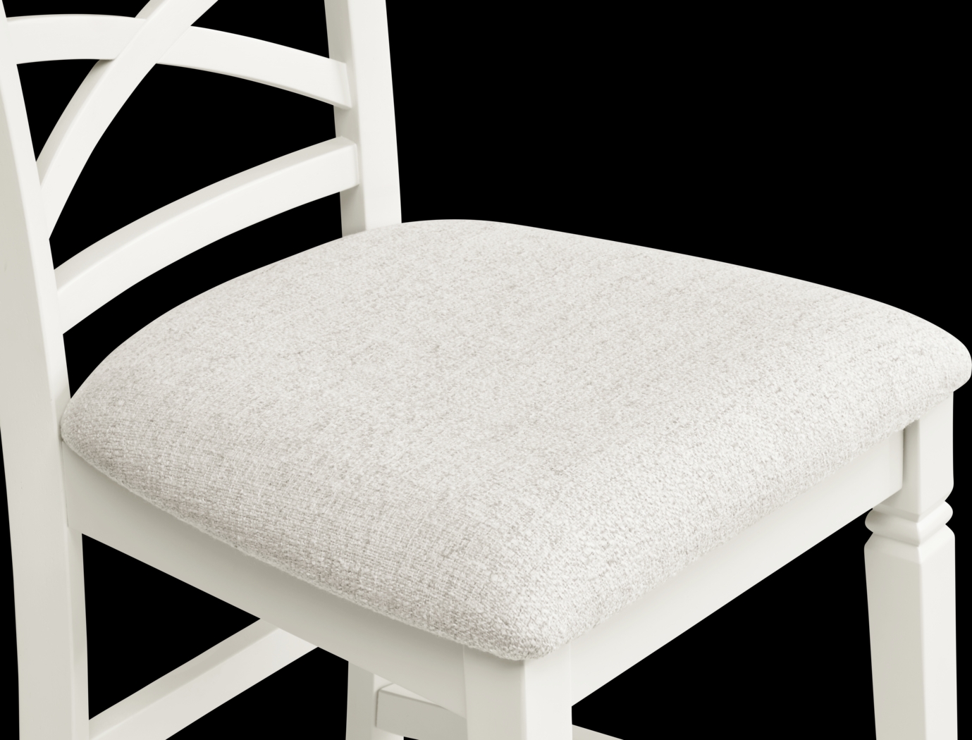 Winslow White X-Back Counter Height Stool - Thumbnail - Image 4