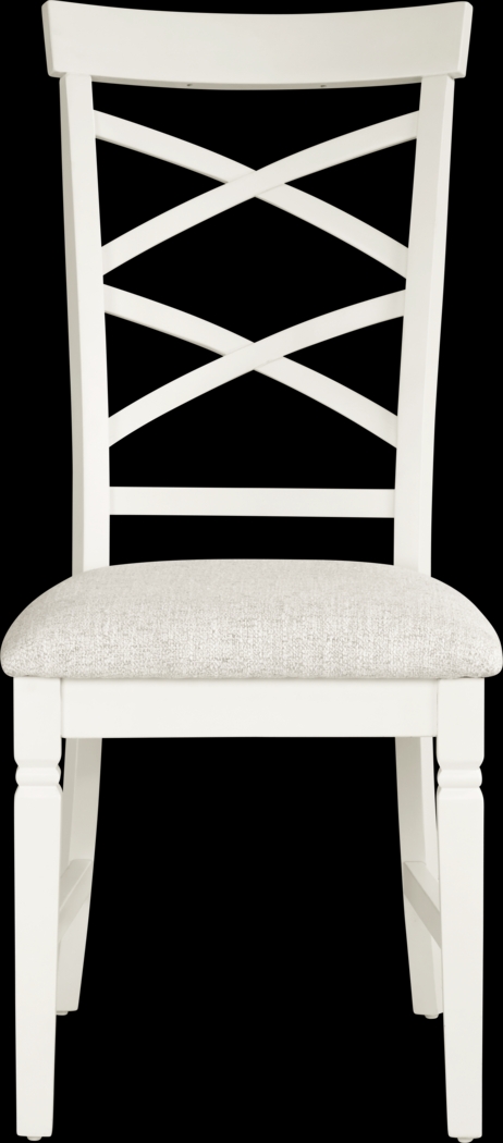 Winslow White 5 Pc Rectangle Dining Room with X-Back Chairs - Thumbnail - Image 8