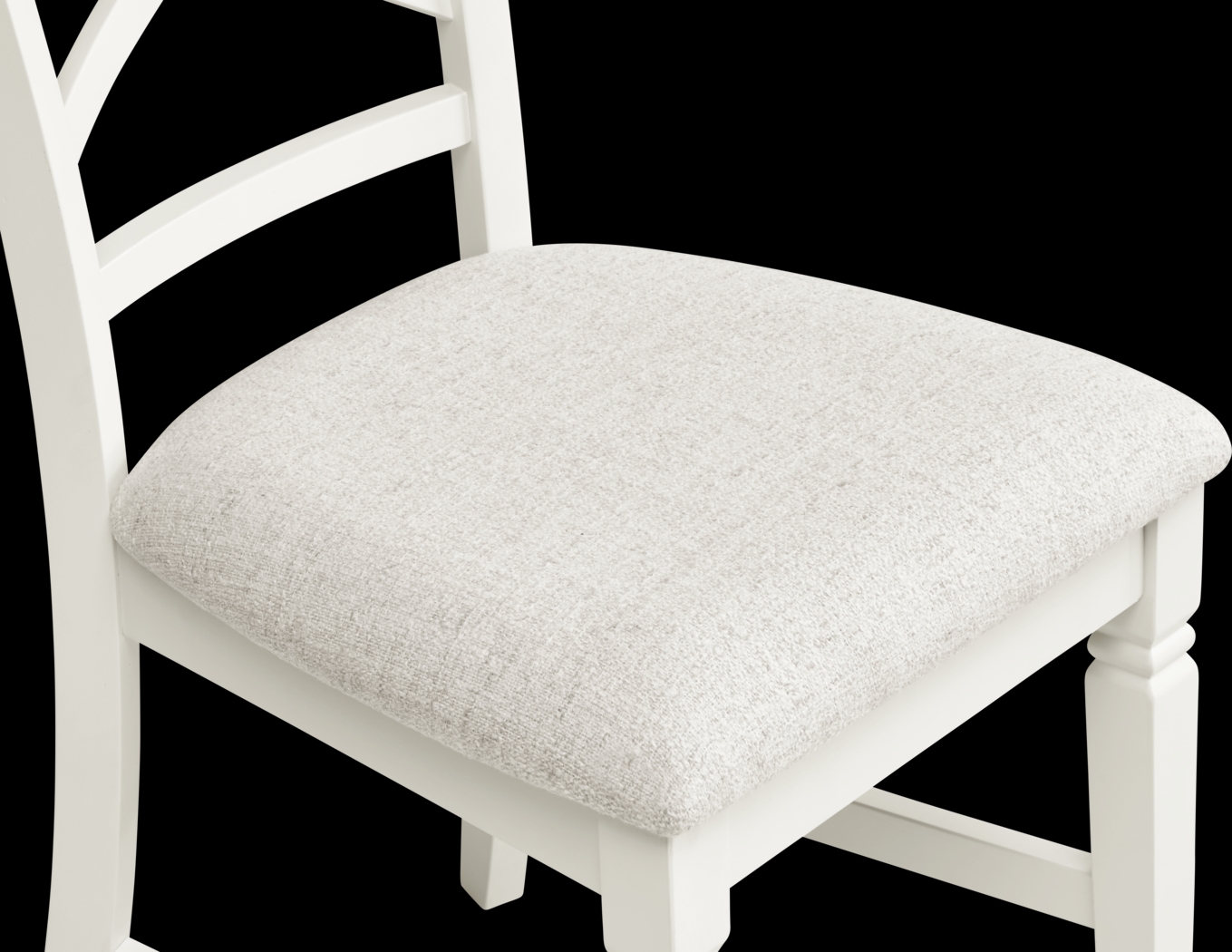 Winslow White 5 Pc Rectangle Dining Room with X-Back Chairs - Thumbnail - Image 9