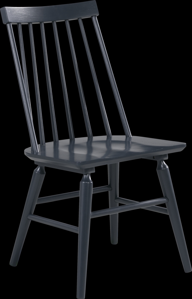 Winsor Natural 5 Pc Rectangle Dining Room with Blue Chairs - Thumbnail - Image 5