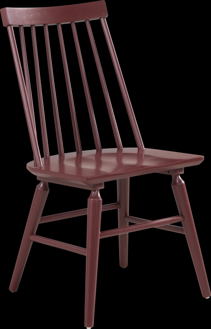 Winsor Natural 5 Pc Rectangle Dining Room with Red Chairs - Thumbnail - Image 5