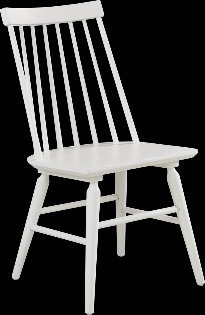 Winsor Natural 5 Pc Rectangle Dining Room with White Chairs - Thumbnail - Image 5