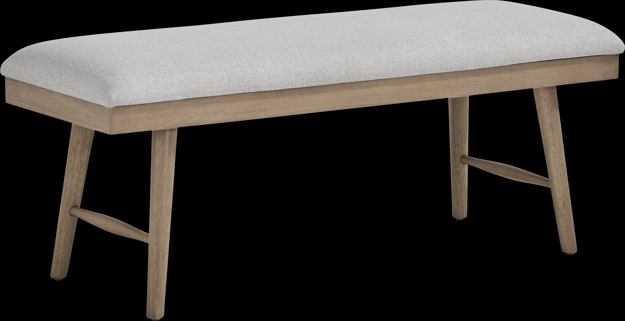 Winston Court Gray Upholstered Bench - Thumbnail - Image 1
