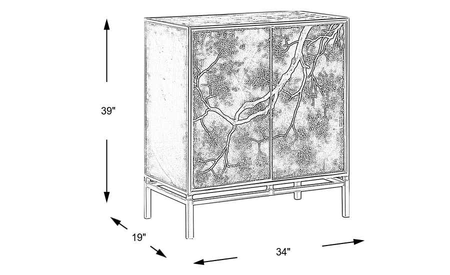 Dimension Image. Please refer to the Dimension Tab on this page for dimension details.