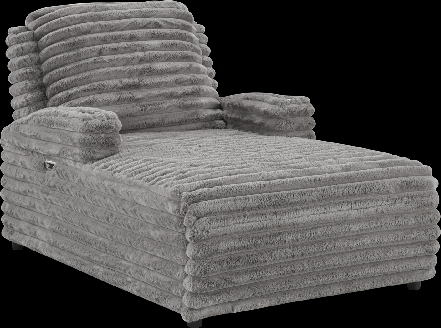 Wintercrest Gray Power Reclining Chaise - Thumbnail - Image 1