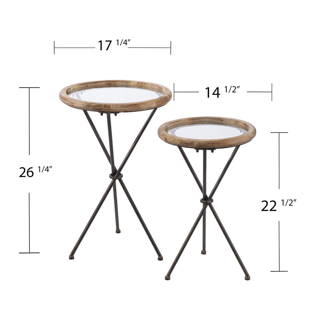 Winterpointe Natural Accent Table, Set of 2 - Thumbnail - Image 4