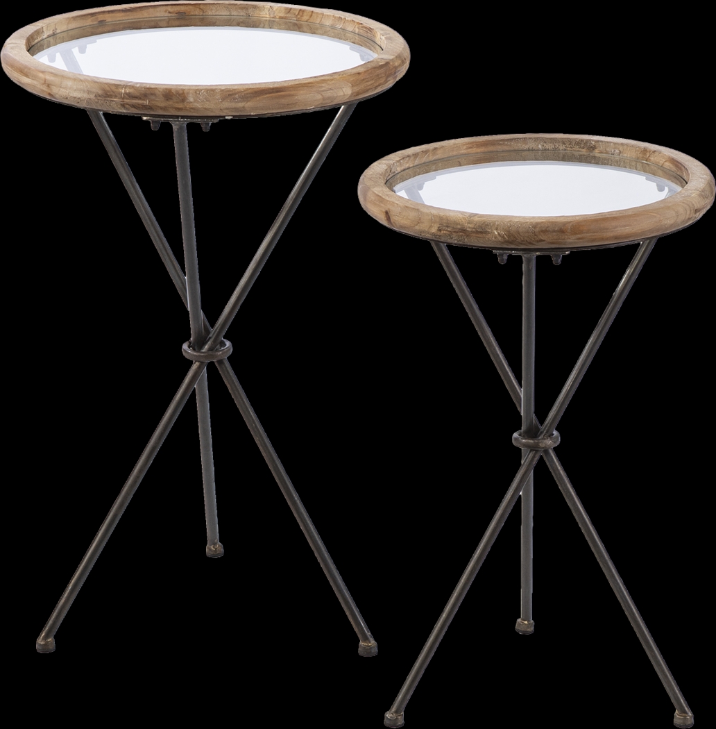 Winterpointe Natural Accent Table, Set of 2 - Thumbnail - Image 1