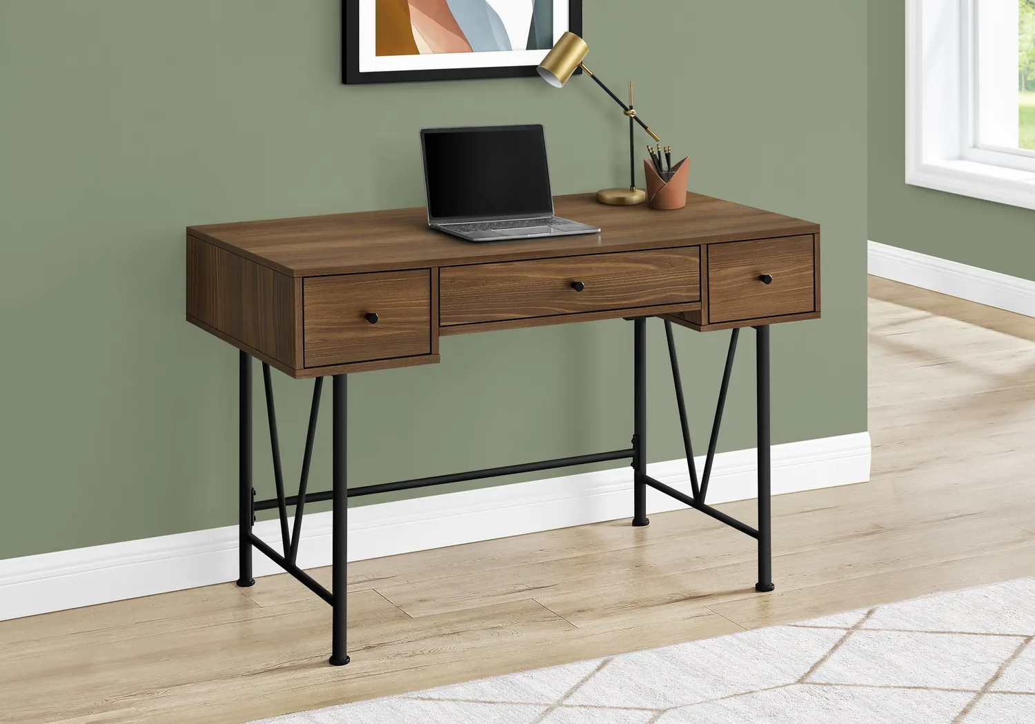 Winterthure Walnut Desk - Thumbnail - Image 3