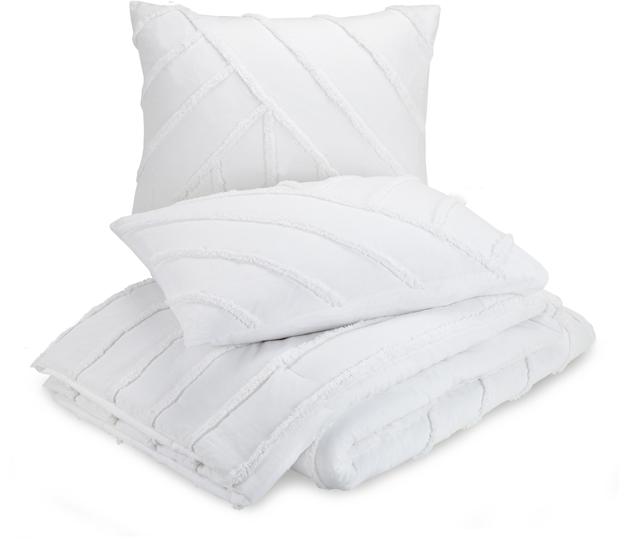 Winthorne White Full/Queen 3 Pc Comforter Set - Thumbnail - Image 4