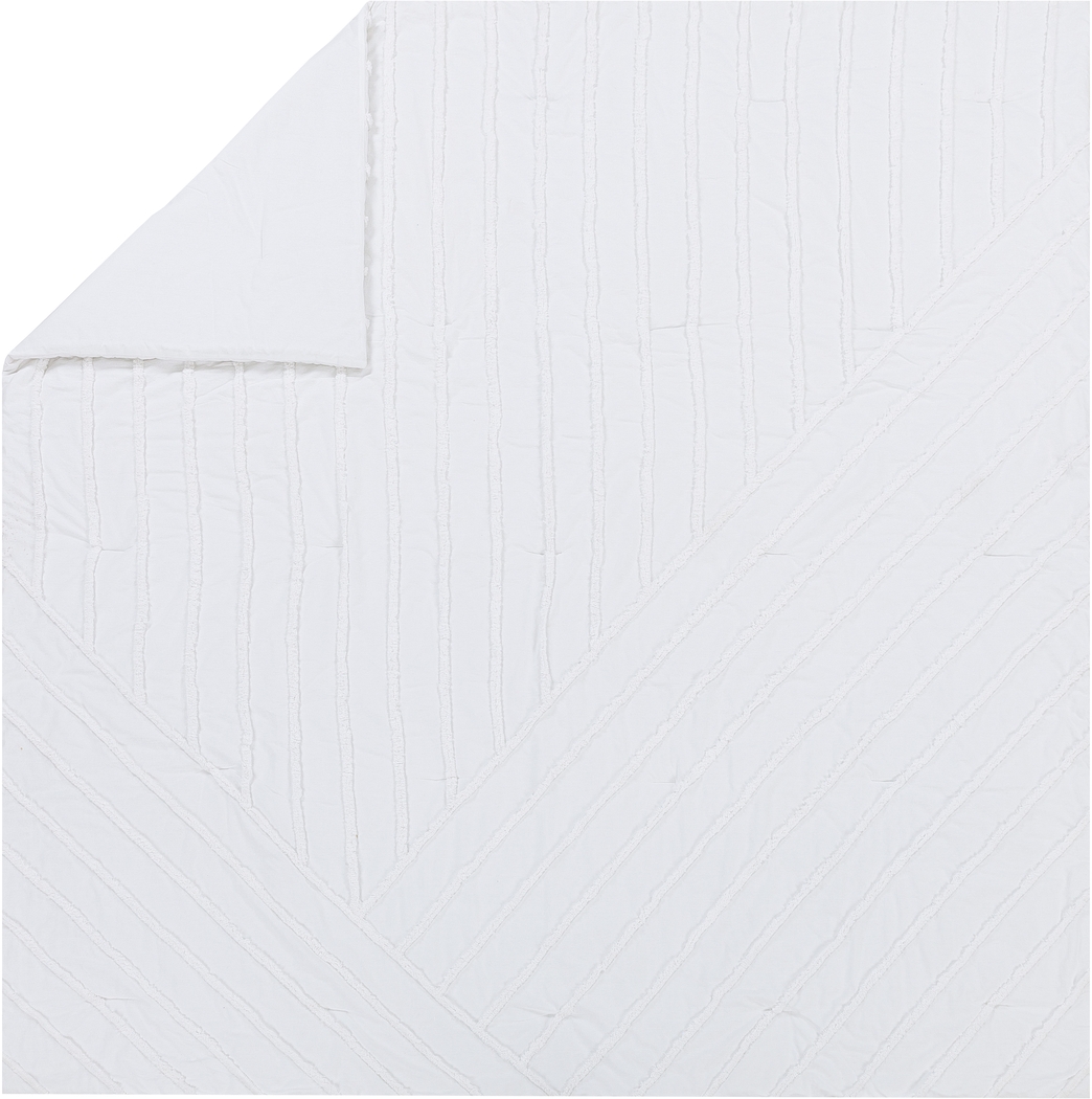 Winthorne White Full/Queen 3 Pc Comforter Set - Thumbnail - Image 5