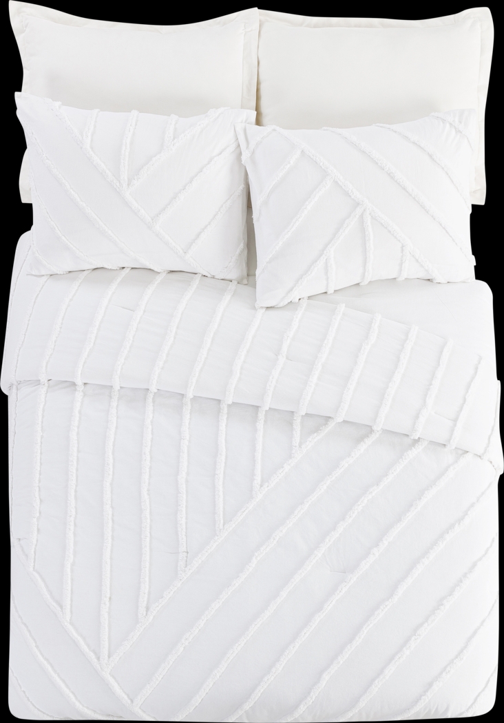 Winthorne White King 3 Pc Comforter Set - Thumbnail - Image 1