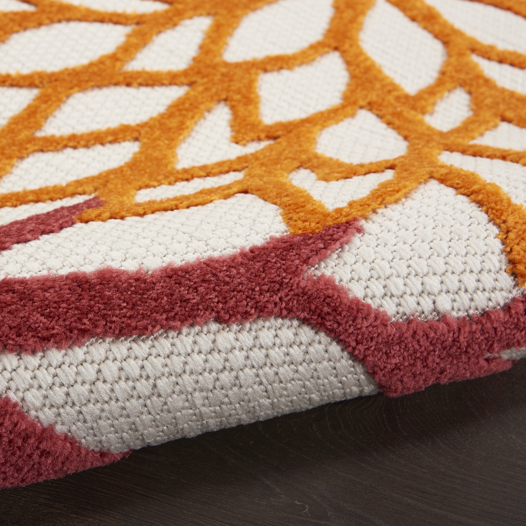 Winthrone Red/Multi 7'10 x 10'6 Indoor/Outdoor Rug - Thumbnail - Image 9