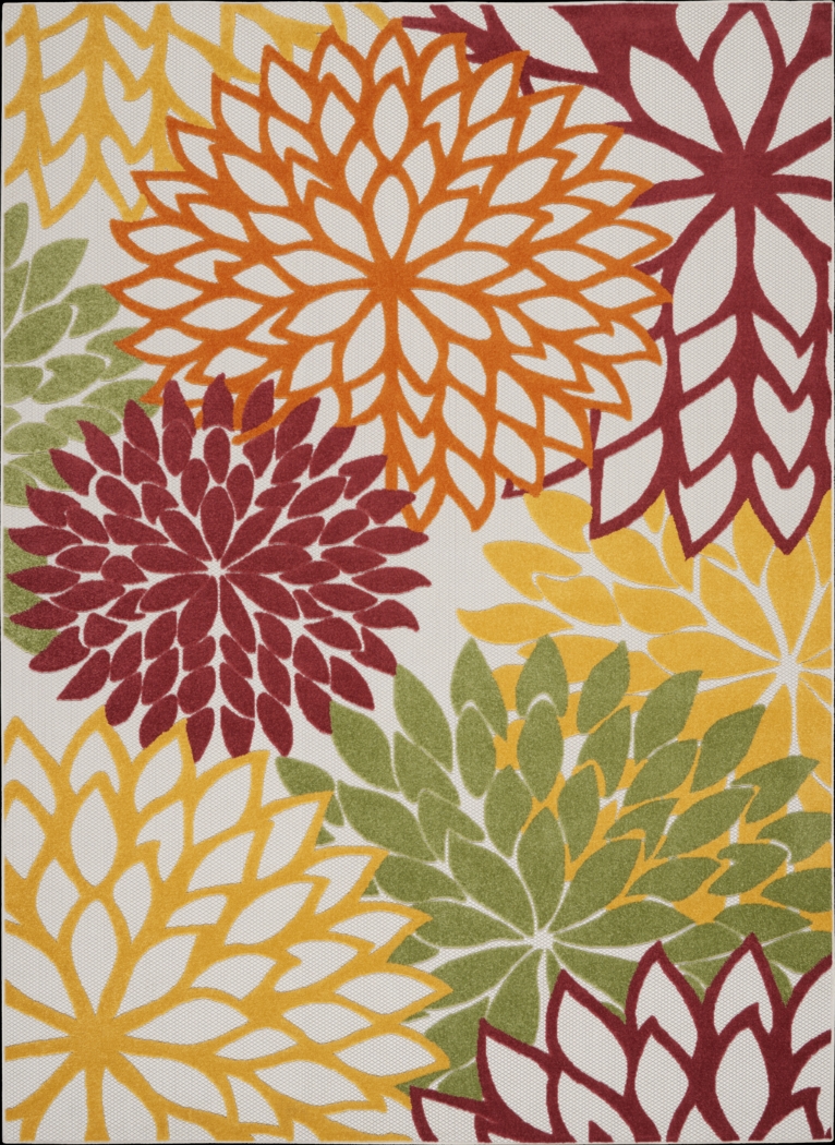 Winthrone Red/Multi 7'10 x 10'6 Indoor/Outdoor Rug - Thumbnail - Image 1