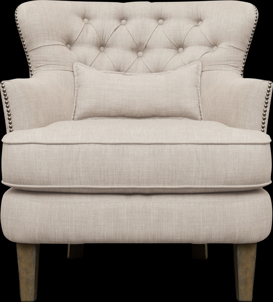 Wintley Beige Accent Chair - Thumbnail - Image 2