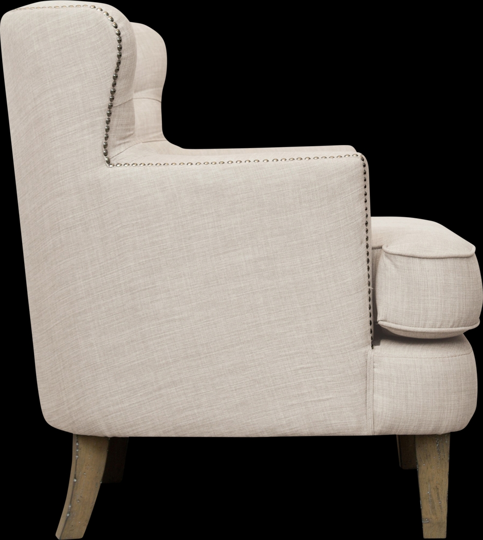 Wintley Beige Accent Chair - Thumbnail - Image 3