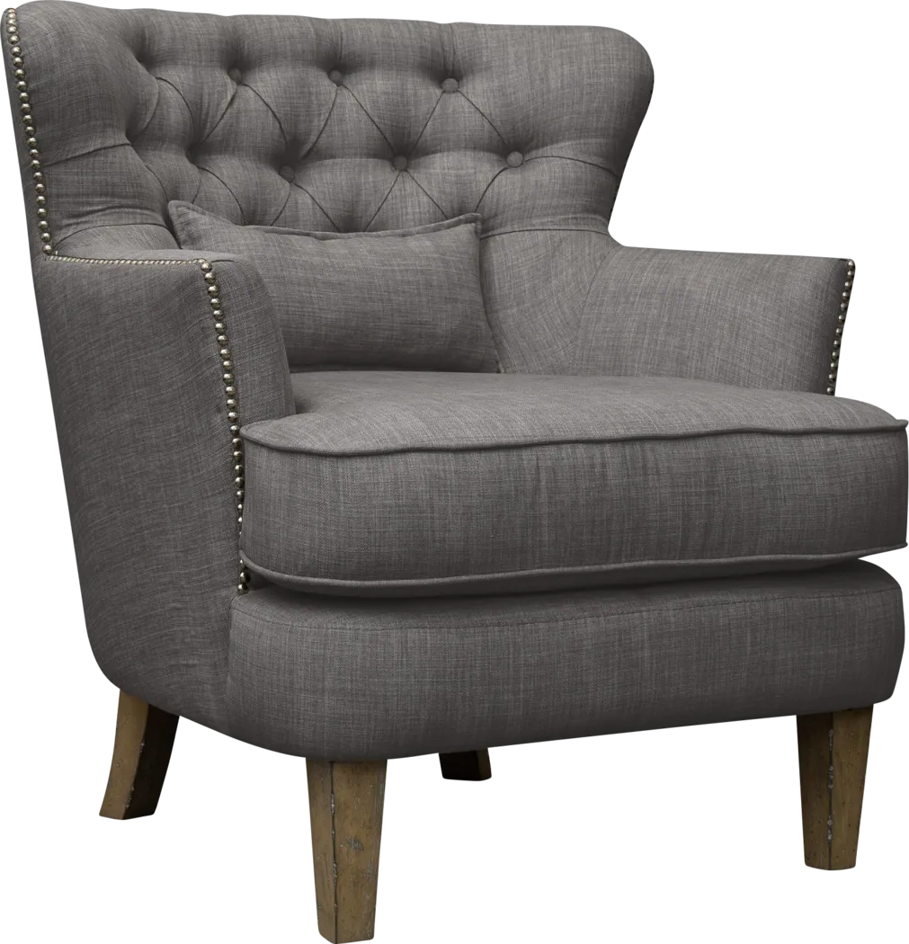 Wintley Dark Gray Accent Chair - Thumbnail - Image 1