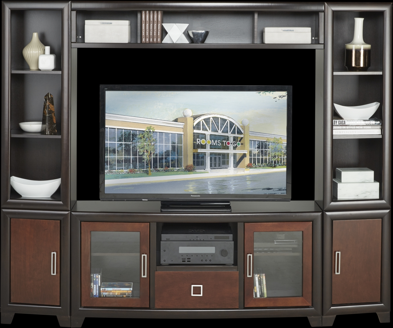 Winton Chocolate 4 Pc Wall Unit - Thumbnail - Image 1