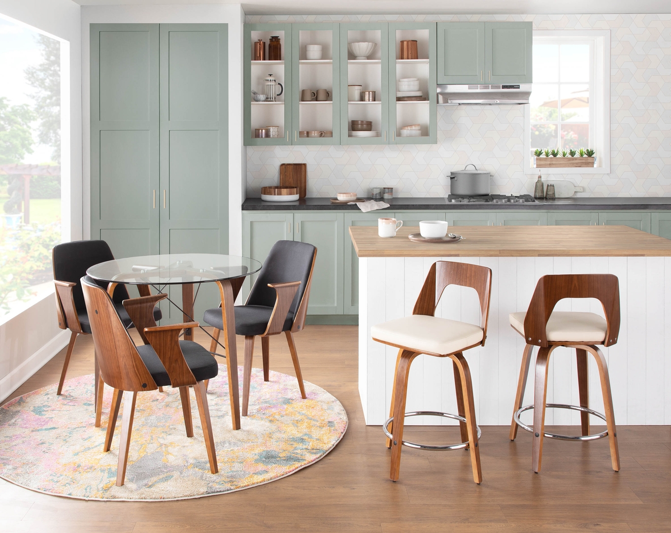 Winzenburg Cream Counter Height Stool, Set of 2 - Thumbnail - Image 2