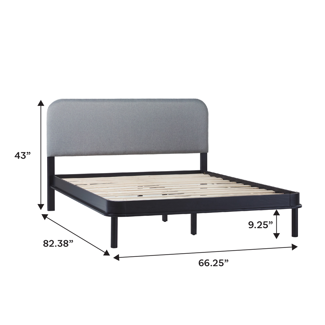 Wirthlin Black Queen Bed - Thumbnail - Image 6