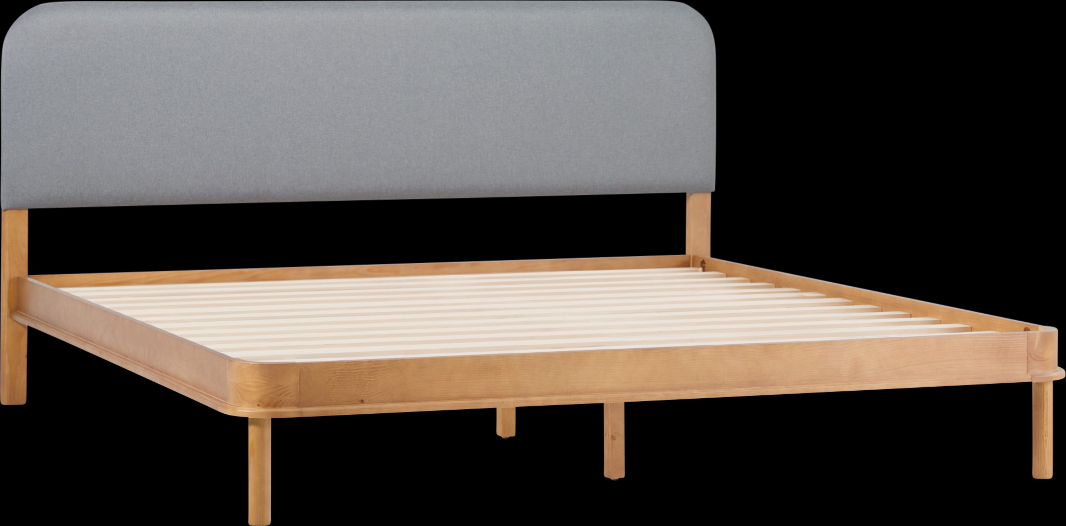 Wirthlin Oak King Bed - Thumbnail - Image 1
