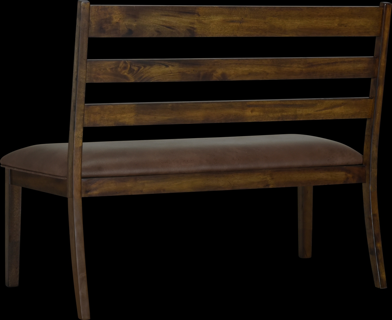 Wisecarver Brown Settee - Thumbnail - Image 3