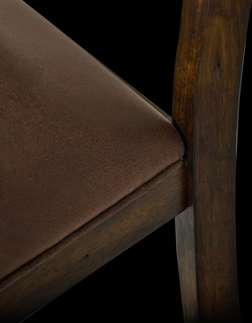 Wisecarver Brown Settee - Thumbnail - Image 4