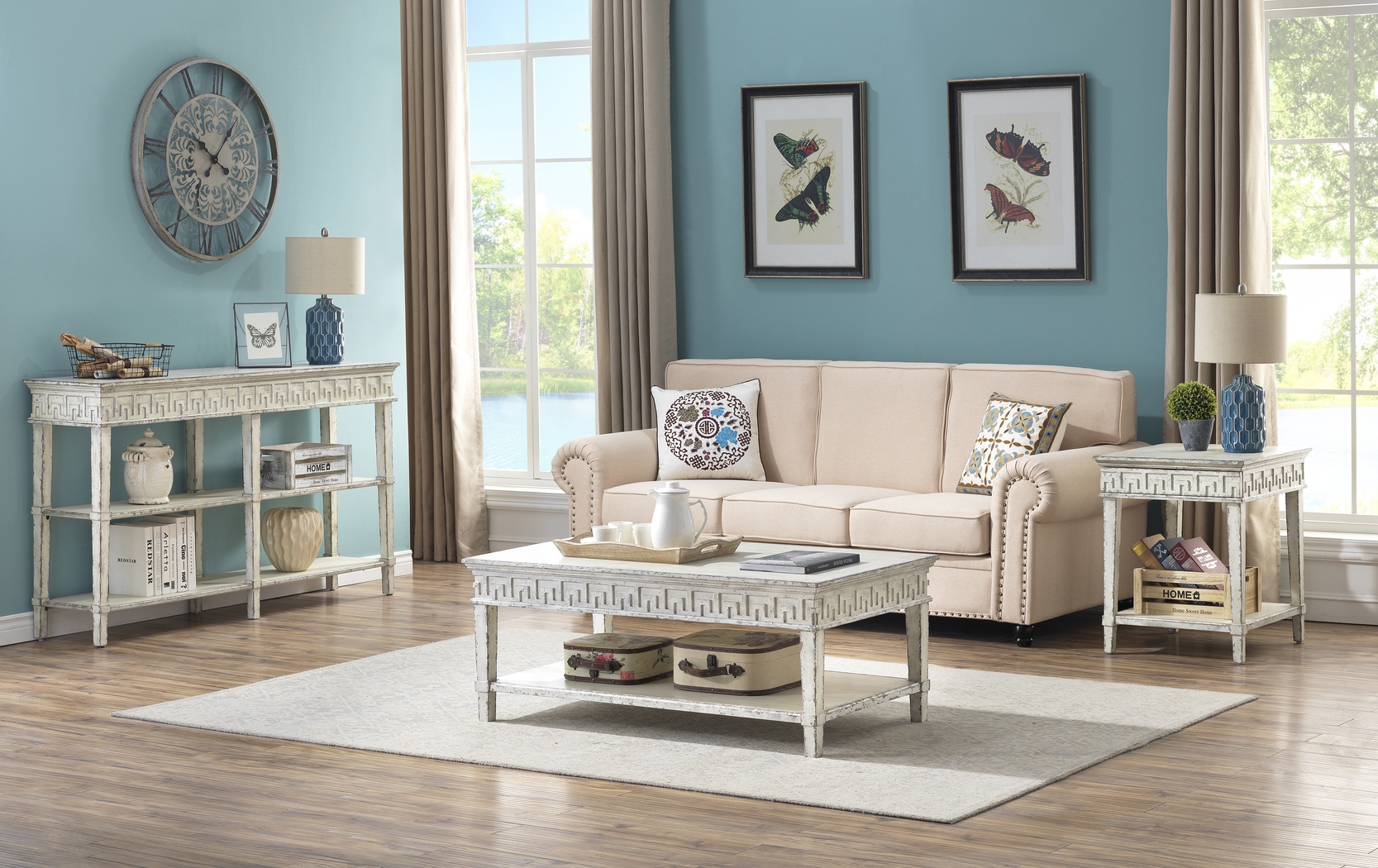 Wishek White Cocktail Table - Thumbnail - Image 5