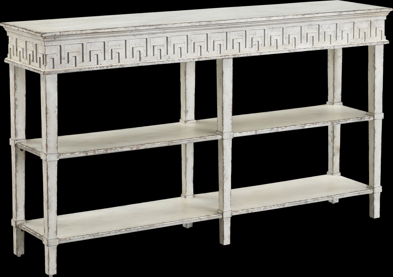 Wishek White Sofa Table - Thumbnail - Image 1