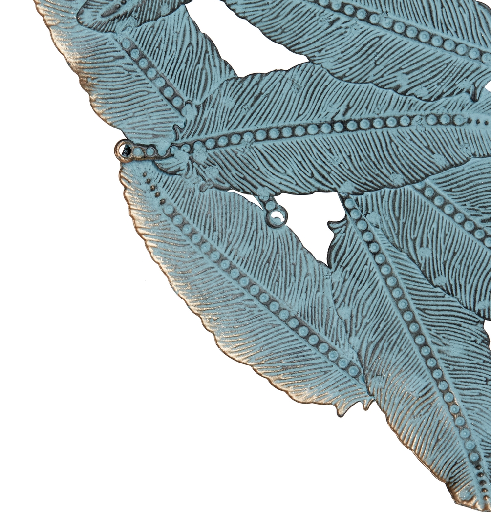 Wiskon Blue Iron Painted Wall Decor Set of 3 - Thumbnail - Image 4