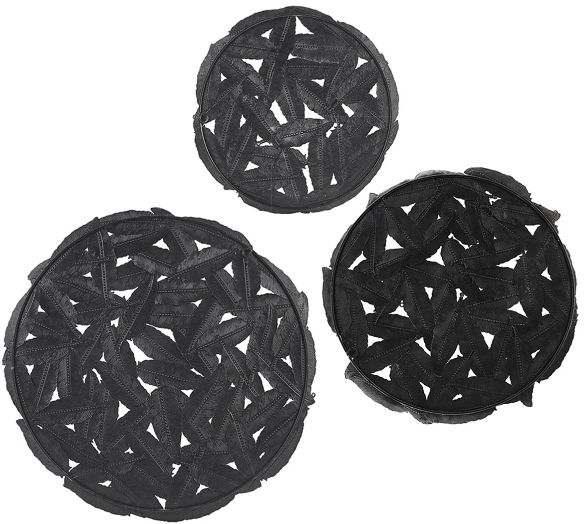 Wiskon Blue Iron Painted Wall Decor Set of 3 - Thumbnail - Image 9