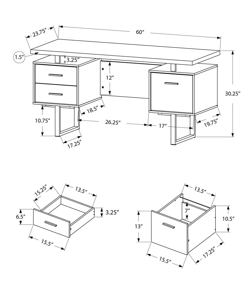 Wisterwood Black Desk - Thumbnail - Image 4
