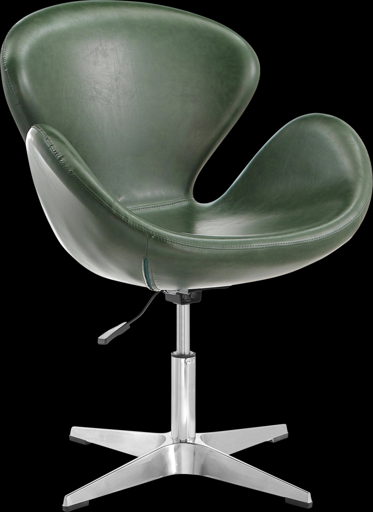 Witchazel Forest Green Accent Chair - Thumbnail - Image 1