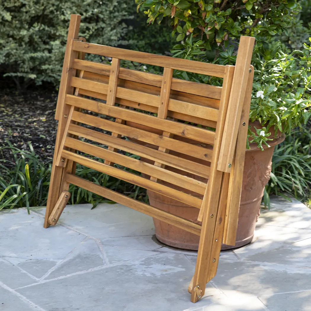 Witeria Natural Outdoor Accent Bench - Thumbnail - Image 4