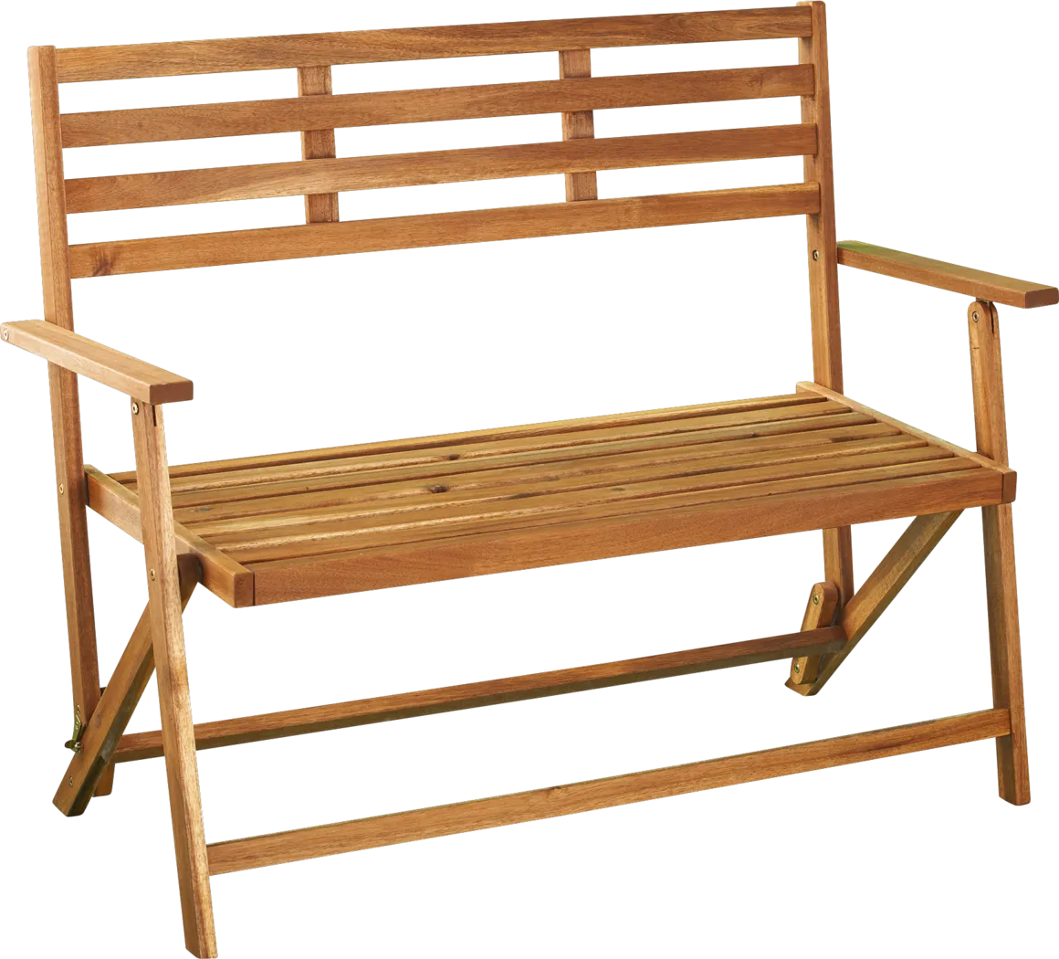 Witeria Natural Outdoor Accent Bench - Thumbnail - Image 1