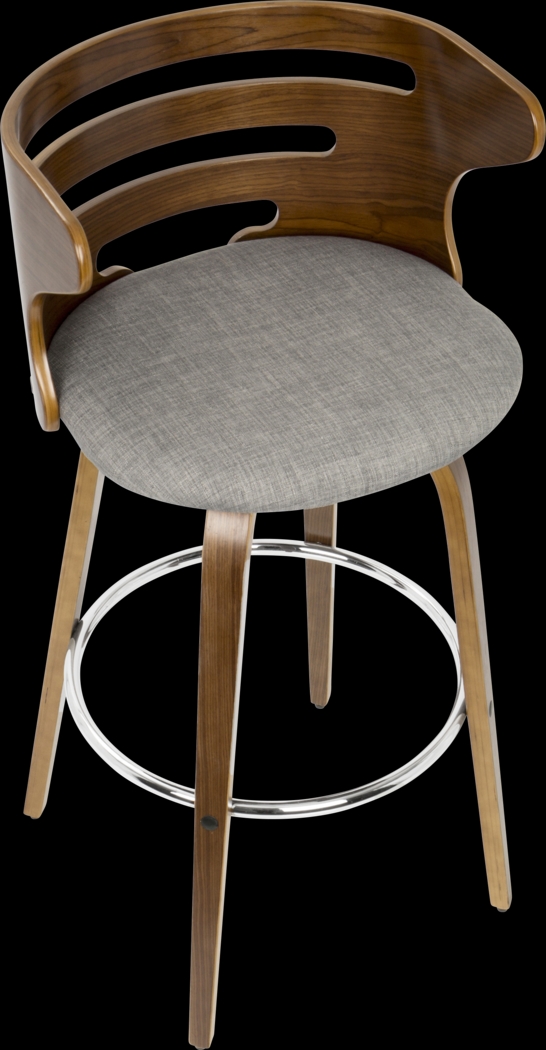 Withersfield Gray Barstool, Set of 2 - Thumbnail - Image 2