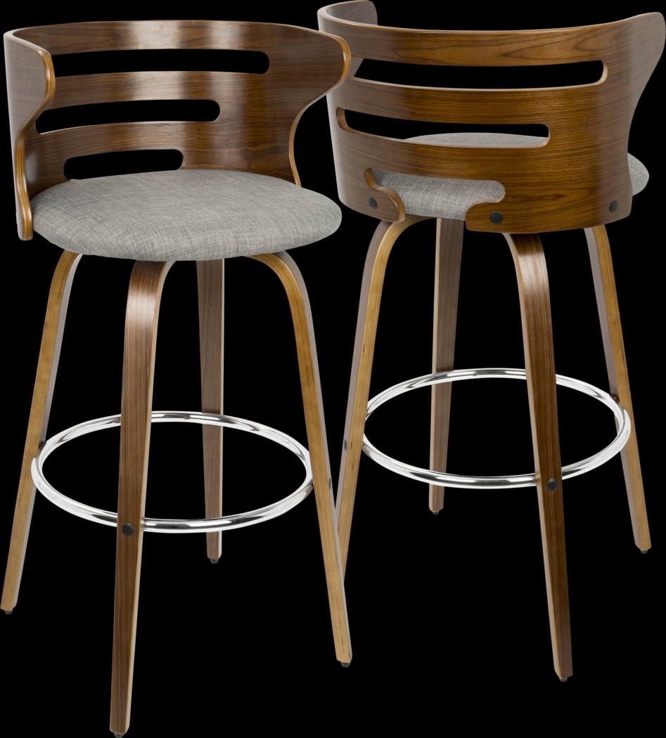 Withersfield Gray Barstool, Set of 2 - Thumbnail - Image 8